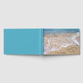 Wedding Beach Hearts With Names Gastenboek (Volledig)