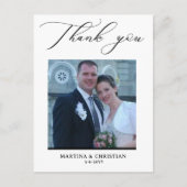 Wedding Bedankt Foto Briefkaart (Voorkant)