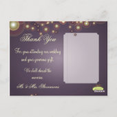 Wedding Bedankt Foto briefkaarten. Briefkaart (Achterkant)