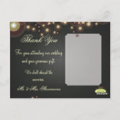 Wedding Bedankt Foto briefkaarten. Briefkaart (Achterkant)