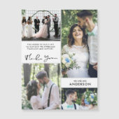 Wedding Bedankt Foto Collage (Voorkant)