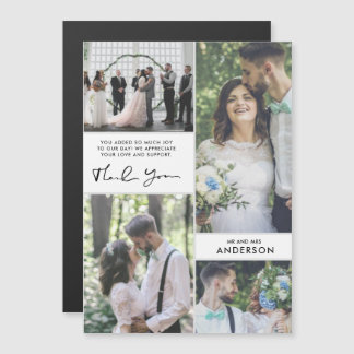 Wedding Bedankt Foto Collage