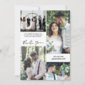 Wedding Bedankt Foto Collage (Voorkant)