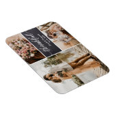 Wedding Bedankt Foto Collage Magneet (Rechterzijde)