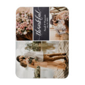 Wedding Bedankt Foto Collage Magneet (Verticaal)
