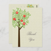 Wedding bedankt je briefkaart. Lente en zomer. Briefkaart (Voorkant / Achterkant)