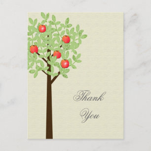 Wedding bedankt je briefkaart. Lente en zomer. Briefkaart