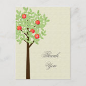 Wedding bedankt je briefkaart. Lente en zomer. Briefkaart (Voorkant)