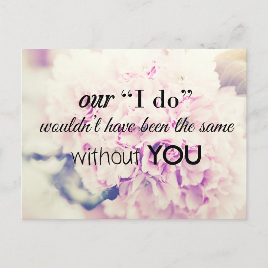 Wedding Bedankt Kaart (Voorkant)