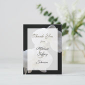 Wedding Bedankt Uitnodiging Kaart - Orchideeën (Staand voorkant)