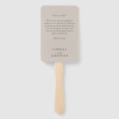 Wedding Beige Love Fun Quote Handwaaier (Achterkant)