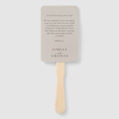 Wedding Beige Love Fun Quote Handwaaier (Voorkant)