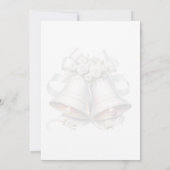 Wedding Bell Background Wedding Invitation Kaart (Achterkant)