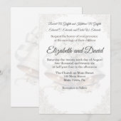 Wedding Bell Background Wedding Invitation Kaart (Voorkant / Achterkant)