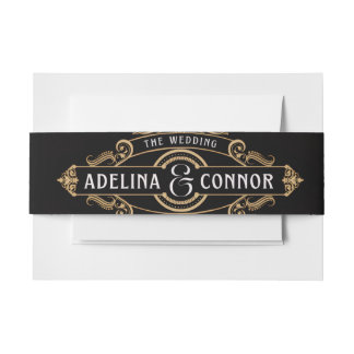 Wedding Bell Band Uitnodiging – Elegant feest Uitnodigingen Wikkel