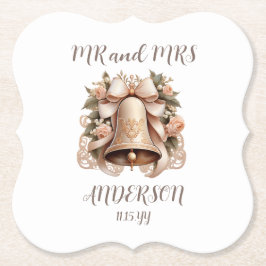 Wedding Bell Coaster Kartonnen Onderzetters