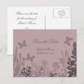 Wedding Belle Save the Date Briefkaart (Voorkant / Achterkant)