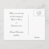 Wedding Belle Save the Date Briefkaart (Achterkant)