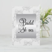 Wedding Bells Bruids Douche Uitnodigingen (Staand voorkant)