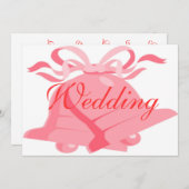 Wedding Bells Invite Kaart (Voorkant / Achterkant)