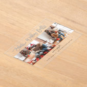 Wedding Bells Multi Photo Verloving Acryl Uitnodigingen (Laagn)