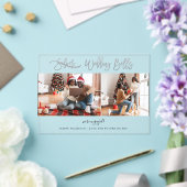 Wedding Bells Multi Photo Verloving Acryl Uitnodigingen (Insitu (Huwelijk))