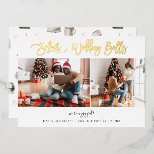 Wedding Bells Multi Photo Verloving of Elope Kaart