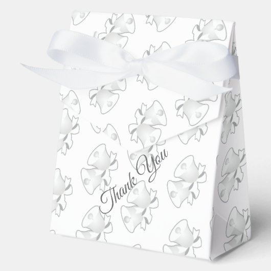 Wedding Bells Repeat  White   Bedankdoosjes (Voorkant)