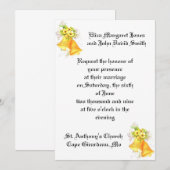 Wedding Bells-uitnodiging Kaart (Voorkant / Achterkant)