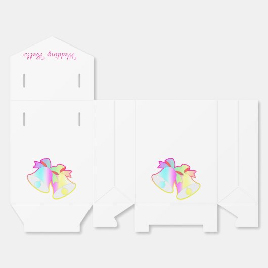 Wedding Bells White Bedankdoosjes (Ongevouwen)
