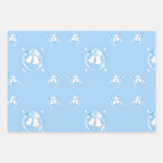 Wedding Bells Wrapping Paper Sheets (Voorkant)