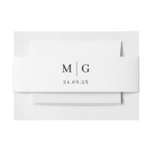 Wedding Belly Band Eenvoudige Sjabloon Minimalist