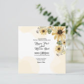 Wedding Best Square Invitation Kaart Design (Staand voorkant)