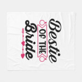 Wedding Bestie Of The Bride Fleece Deken (Voorkant (Horizontaal))