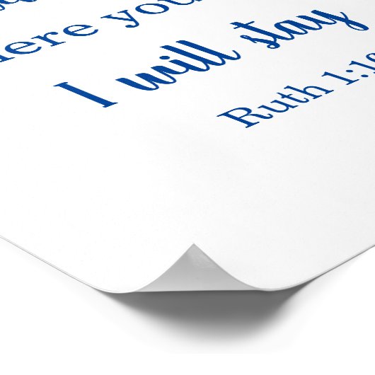 Wedding Bible Ruth Poster (Hoek)