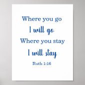 Wedding Bible Ruth Poster (Voorkant)