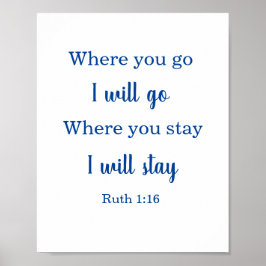 Wedding Bible Ruth Poster