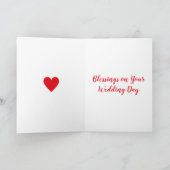 Wedding Bijbel Citaat 1 Corinthians 13 Love Heart Kaart (Binnen)