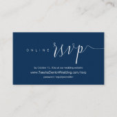 Wedding-binnenuitnodiging, online RSVP Informatiekaartje (Voorkant)