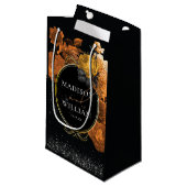 Wedding Black Luxury Hartelijk dank Klein Cadeauzakje (Voorkant Gekanteld)