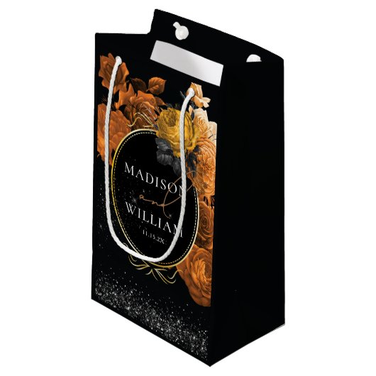 Wedding Black Luxury Hartelijk dank Klein Cadeauzakje (Voorkant Gekanteld)