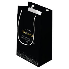 Wedding Black Luxury Hartelijk dank Klein Cadeauzakje
