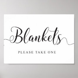 Wedding Blankets Sign. Neem een Blanket Poster
