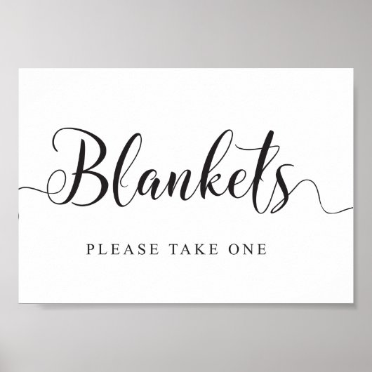 Wedding Blankets Sign. Neem een Blanket Poster (Voorkant)