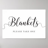Wedding Blankets Sign. Neem een Blanket Poster (Voorkant)
