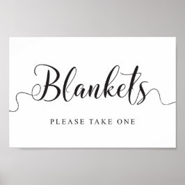 Wedding Blankets Sign. Neem een Blanket Poster