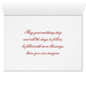 "Wedding Blessings" Crimson Rose Bouquet (Binenzijde Horizontaal (Onderkant))