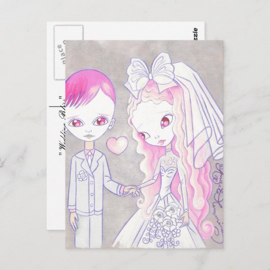 Wedding Bliss Briefkaart (Voorkant / Achterkant)