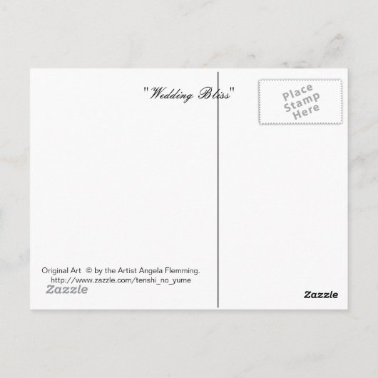 Wedding Bliss Briefkaart (Achterkant)
