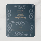 Wedding Bloemen Snuit Kleur Plaats Kaart Plaatskaartje (Buitenkant ongevouwen)